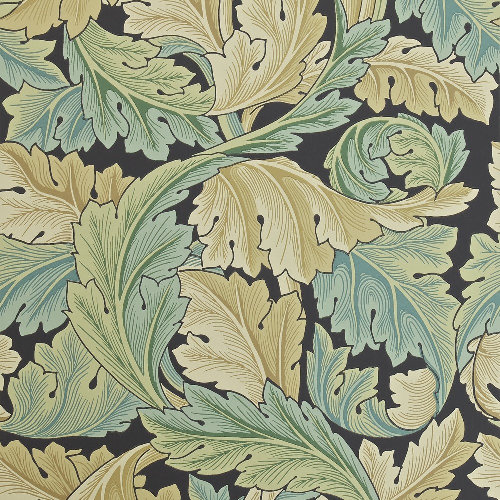 Acanthus Archive II Wallpaper 212550 by Morris & Co in Green